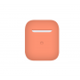 Тонкий силиконовый чехол для AirPods Peach