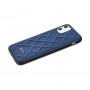 Чехол Jesco Leather для iPhone 11 Синий