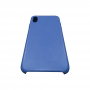 Кожаный чехол apple leather case синий на iPhone Xr (копия)