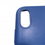 Кожаный чехол apple leather case синий на iPhone X/Xs (копия)