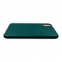 Кожаный чехол apple leather case Forest green на iPhone Xs-max (копия)