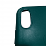 Кожаный чехол apple leather case Forest green на iPhone Xr (копия)