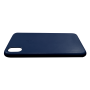 Кожаный чехол apple leather case Midnight blue на iPhone Xs-max (копия)