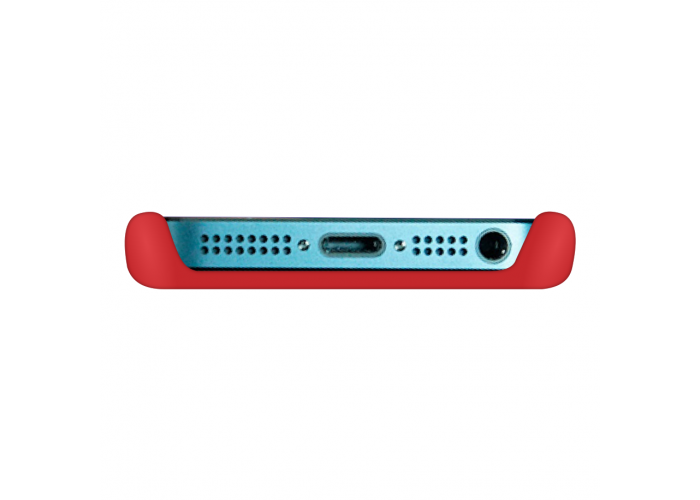 Силиконовый чехол Apple Silicone Case Red для iPhone 5/5s/SE