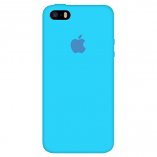 Силиконовый чехол Apple Silicone Case Blue для iPhone 5/5s/SE