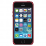 Силиконовый чехол Apple Silicone Case Dark Red для iPhone 5/5s/SE