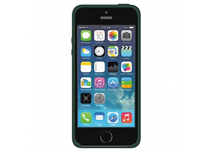 Силиконовый чехол Apple Silicone Case Forest Green для iPhone 5/5s/SE