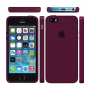 Силиконовый чехол Apple Silicone Case Marsala для iPhone 5/5s/SE