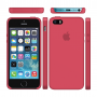 Силиконовый чехол Apple Silicone Case Red Raspbbery для iPhone 5/5s/SE
