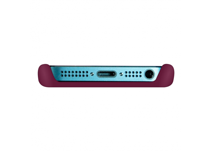 Силиконовый чехол Apple Silicone Case Rose Red для iPhone 5/5s/SE