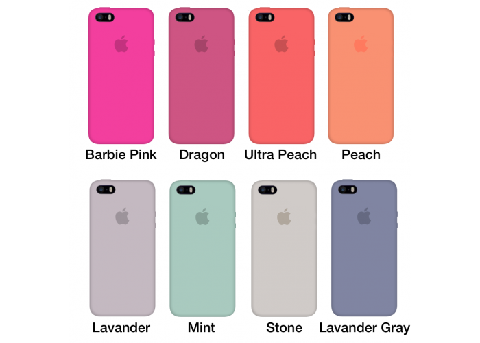 Силиконовый чехол Apple Silicone Case Pink Sand для iPhone 5/5s/SE (Реплика)