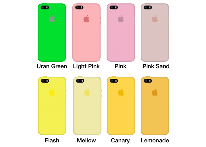 Силиконовый чехол Apple Silicone Case Barbie Pink для iPhone 5/5s/SE