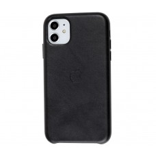 Чехол Leather Classic "Black" для iPhone 11