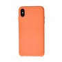 Чехол Leather Classic "Orange" для iPhone X/Xs