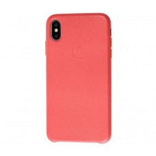 Чехол Leather Classic "Peony Pink" для iPhone Xs Max