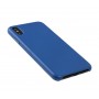 Чехол Leather Classic "Cobalt Blue" для iPhone X/Xs