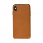 Чехол Leather Classic "Brown" для iPhone Xs Max