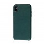 Чехол Leather Classic "Forest Green" для iPhone X/Xs