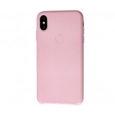 Чехол Leather Classic "Light Pink" для iPhone Xs Max
