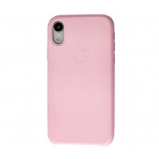 Чехол Leather Classic "Light Pink" для iPhone Xr
