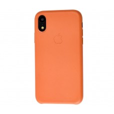 Чехол Leather Classic "Orange" для iPhone Xr