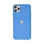 Силиконовый чехол Silicone case Матовый Голубой для  iPhone 11 Pro Max