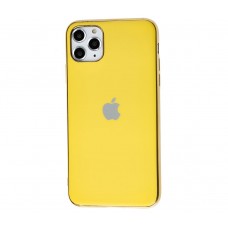Силиконовый чехол Silicone case Матовый Желтый для  iPhone 11 Pro Max