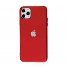 Силиконовый чехол Silicone case Матовый Красный для  iPhone 11 Pro Max