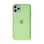 Силиконовый чехол Silicone case Матовый Салатовый для  iPhone 11 Pro Max