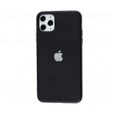 Силиконовый чехол Silicone case Матовый Черный для  iPhone 11 Pro Max