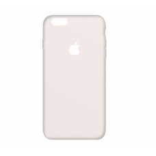 Тонкий чехол-накладка для iPhone 6/6s с вырезом под яблоко Белый