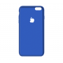 Тонкий чехол-накладка для iPhone 6/6s с вырезом под яблоко Синий