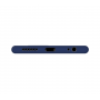 Тонкий чехол-накладка для iPhone 6/6s с вырезом под яблоко Темно-синий