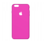 Тонкий чехол-накладка для iPhone 6/6s с вырезом под яблоко Фуксия
