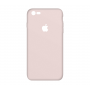 Тонкий чехол-накладка для iPhone 7/8 с вырезом под яблоко Розовый
