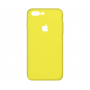 Тонкий чехол-накладка для iPhone 7 Plus /8 Plus с вырезом под яблоко Желтый