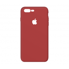 Тонкий чехол-накладка для iPhone 7 Plus /8 Plus с вырезом под яблоко Красный