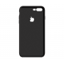Тонкий чехол-накладка для iPhone 7 Plus /8 Plus с вырезом под яблоко Черный