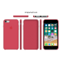 Силиконовый чехол Apple Silicone case Red Raspbery для iPhone 6/6s (копия)