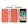 Силиконовый чехол Apple Silicone Case Orange для iPhone 6/6s (копия)