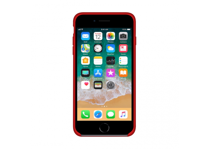 Силиконовый чехол Apple Silicon Case Red для iPhone 6/6s (копия)