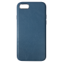 Кожаный чехол с золотистой фурнитурой для iPhone 7/8 Темно-синий