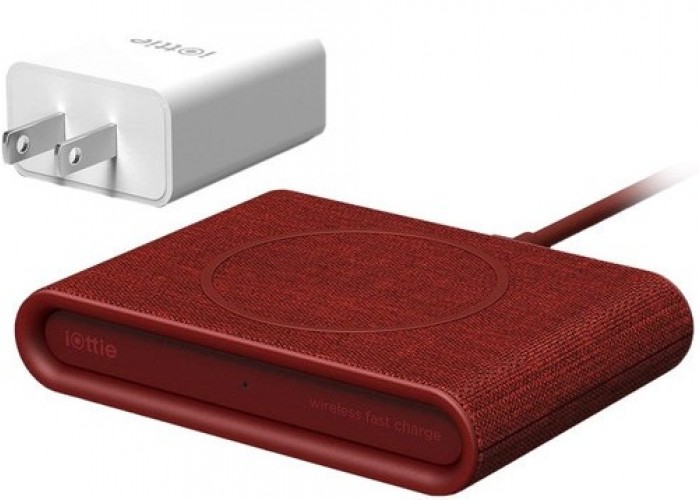 Беспроводная зарядка iOttie iON Wireless Fast Charging Pad Mini Красная
