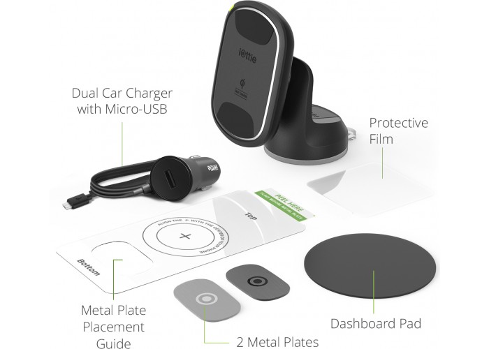 Автодержатель iOttie iTap Wireless 2 Fast Charging Magnetic Dash Mount HLCRIO137
