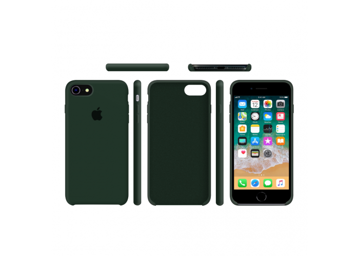 Силиконовый чехол Apple Silicone Case Forest Green для iPhone 7/8