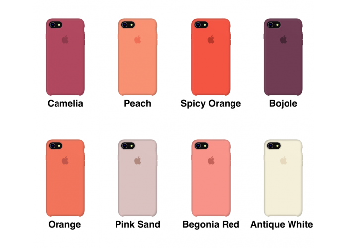 Силиконовый чехол Apple Silicone Case Pink Sand для iPhone 7/8 (копия)