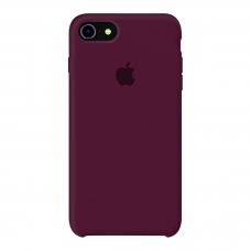Силиконовый чехол Apple Silicone Case Marsala для iPhone 7/8