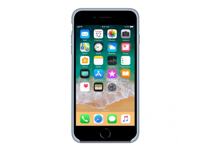 Силиконовый чехол Apple Silicone Case Sky Blue для iPhone 7/8 (копия)