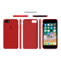 Силиконовый чехол Apple Silicone Case Red для iPhone 7/8 (копия)