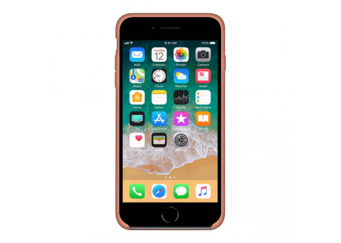 Силиконовый чехол Apple Silicone Case Peach для iPhone 7/8 (копия)